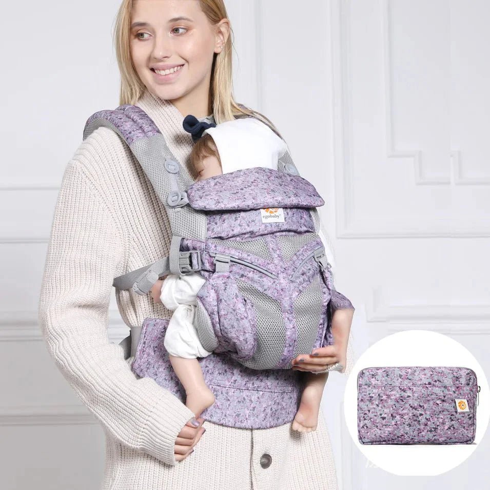 Porte Bébé - BreathBabyBag™ - Mauve Lavande - Foyer Bébé