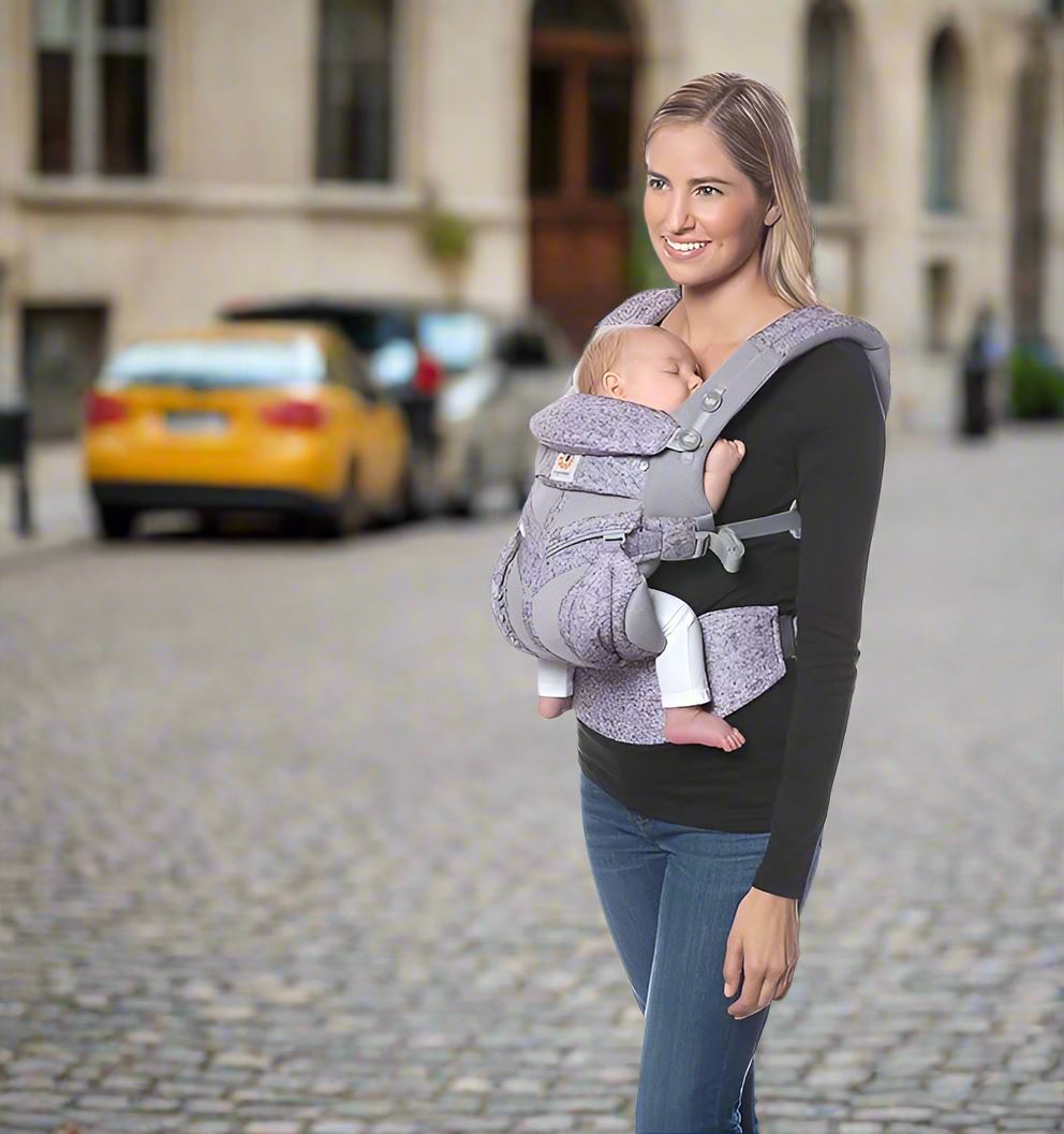 Porte Bébé - BreathBabyBag™ - Mauve Lavande - Foyer Bébé