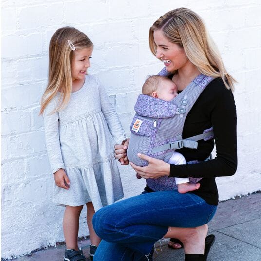 Porte Bébé - BreathBabyBag™ - Mauve Lavande - Foyer Bébé