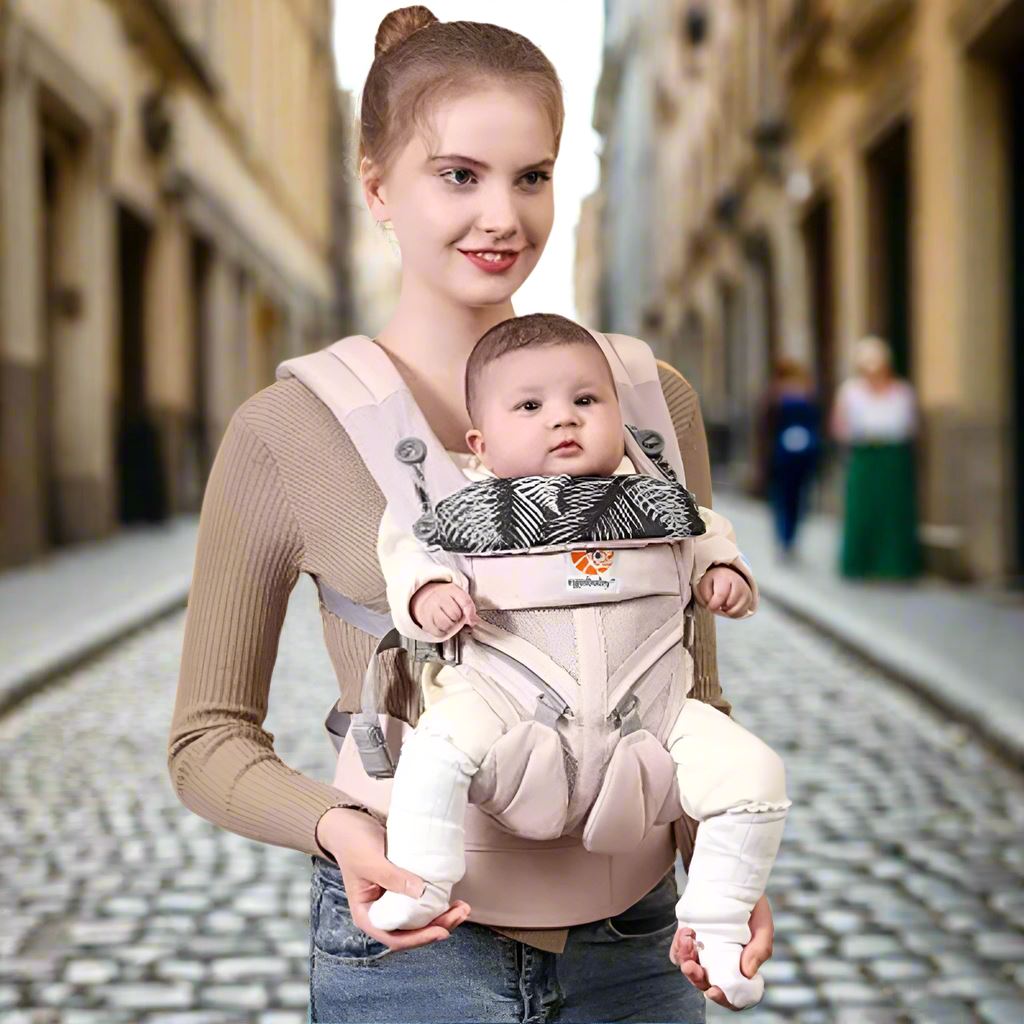 Porte Bébé - BreathBabyBag™ - Rose Maille - Foyer Bébé