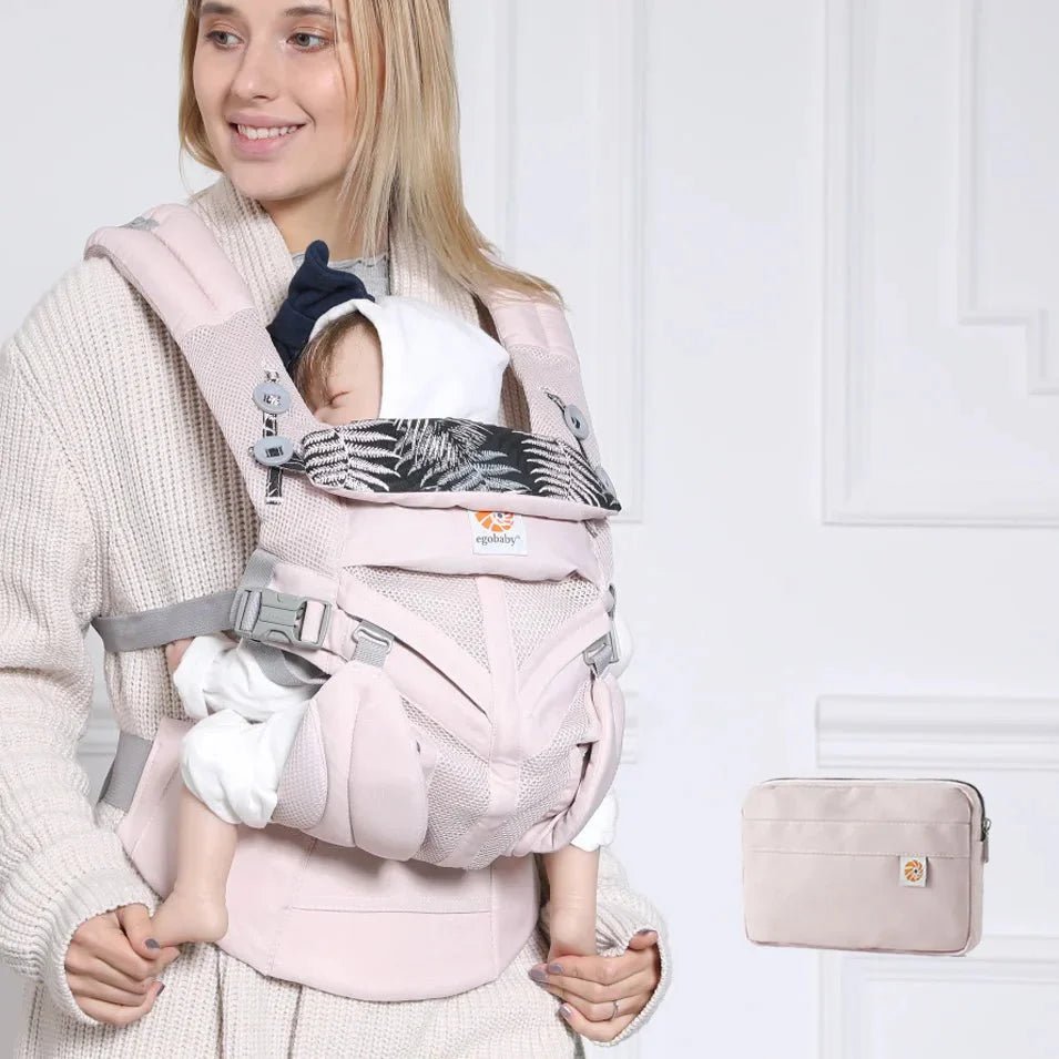 Porte Bébé - BreathBabyBag™ - Rose Maille - Foyer Bébé